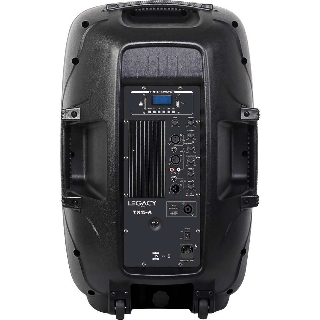 LEGACY TX15-A – Cabina Activa 15″ 600W con Bluetooth y USB