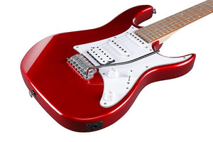 Ibanez GRX40-CA Candy Apple · detalle frontal del cuerpo