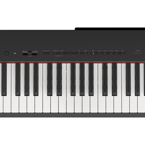 Panel de controles y teclado del piano digital Yamaha P-225B negro
