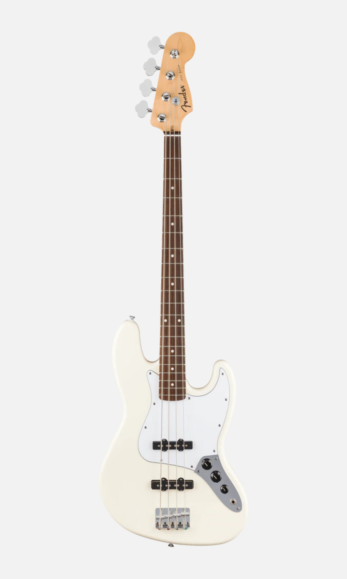 Fender Standard Jazz Bass – Diapasón Laurel – Pickguard Blanco – Olympic White