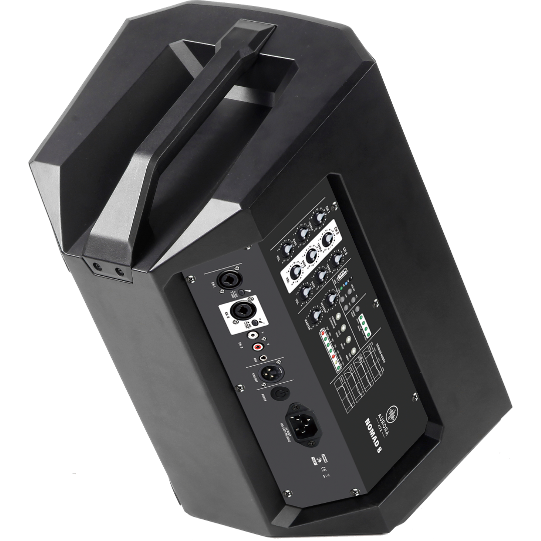 AURORA NOMAD 8 – Cabina Activa Recargable 8″ 360W con Bluetooth