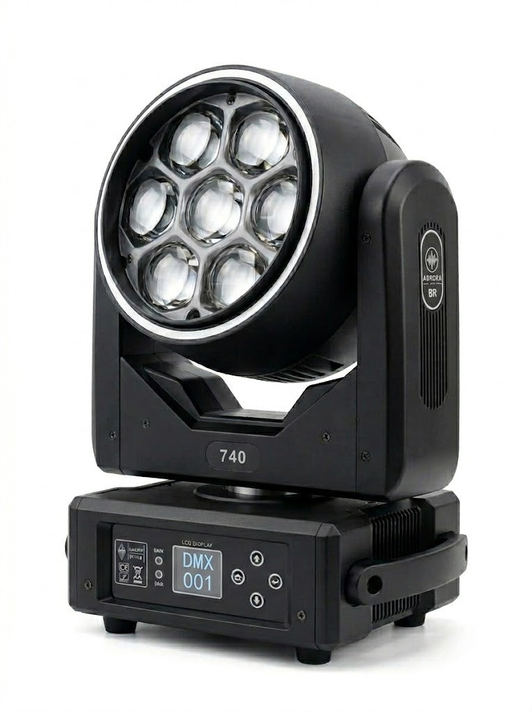 Cabeza Móvil M740BR Profesional | Efecto Wash & Beam de Alta Potencia