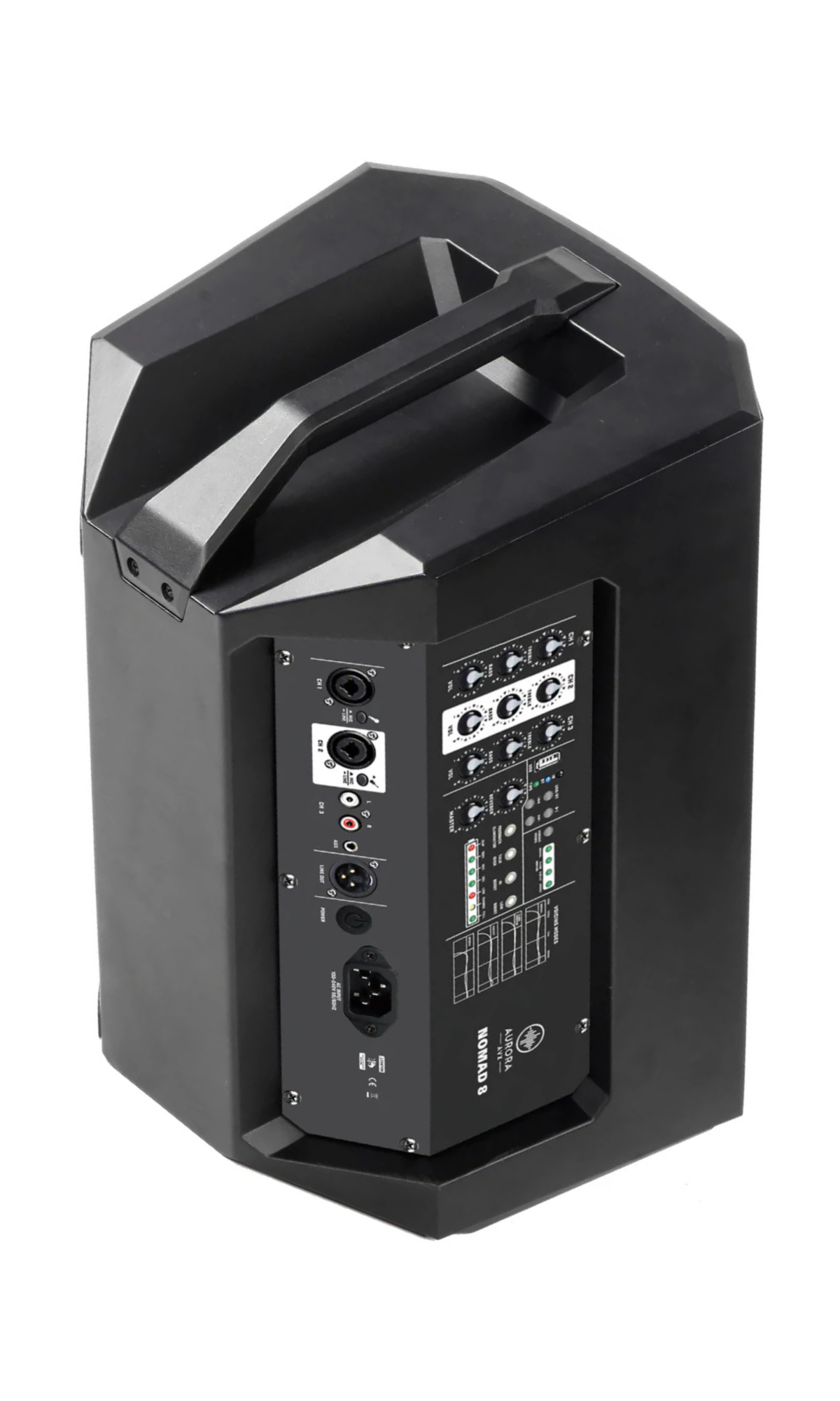 AURORA NOMAD 8 – Cabina Activa Recargable 8″ 360W con Bluetooth