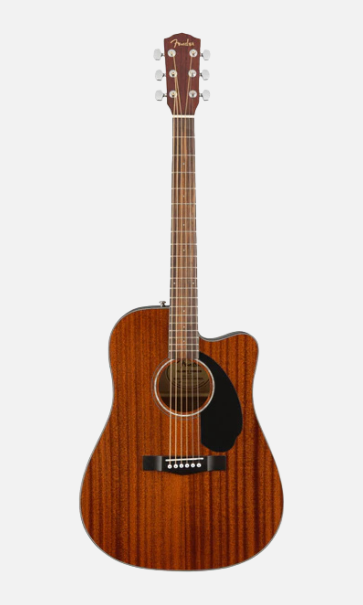 Fender CD-60SCE All-Mahogany — Guitarra electroacústica con sonido cálido y electrónica Fishman