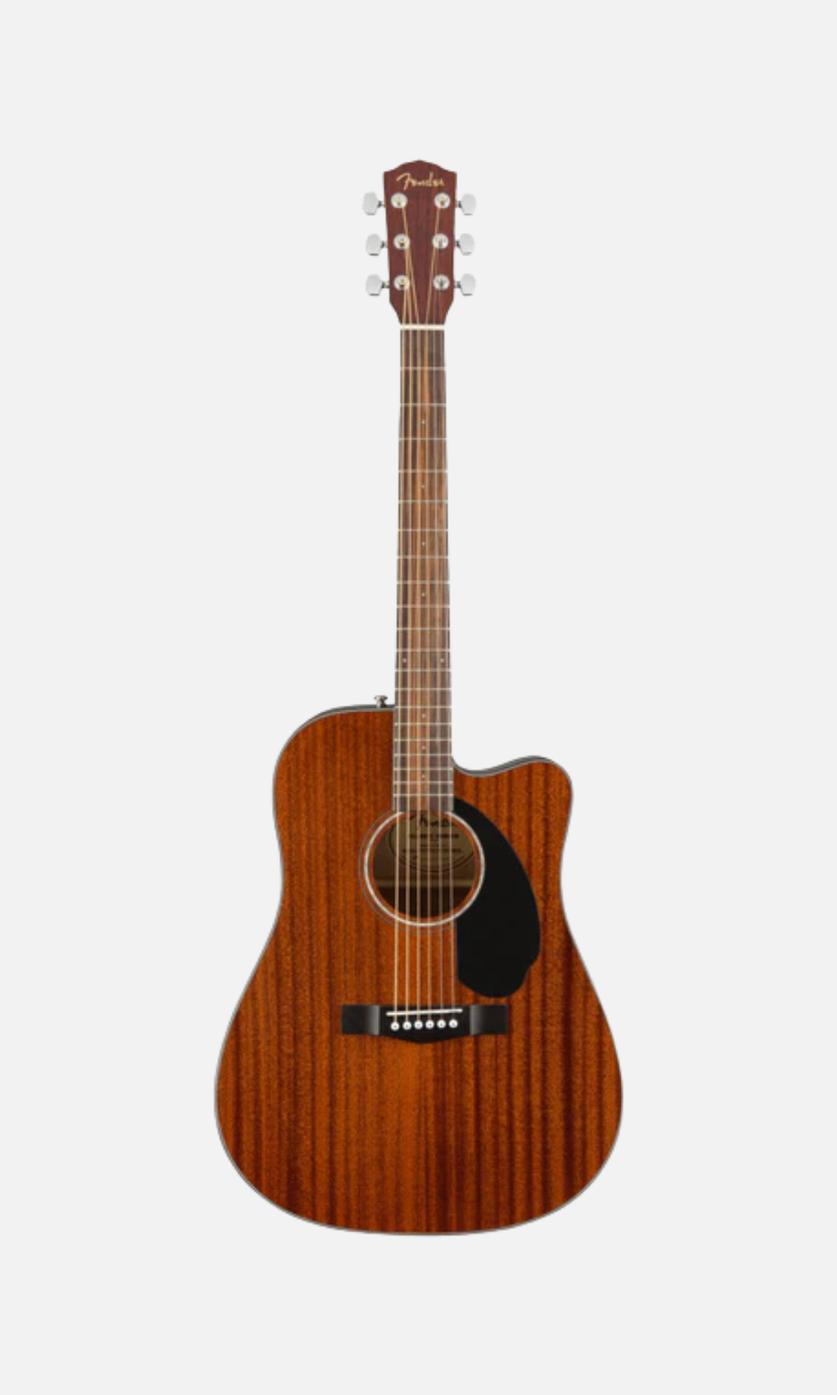 Fender CD-60SCE All-Mahogany — Guitarra electroacústica con sonido cálido y electrónica Fishman
