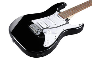 Ibanez GRX40-BKN Black Night · detalle frontal del cuerpo