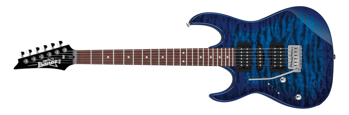 Ibanez GRX70QAL-TBB Transparent Blue Burst · vista general