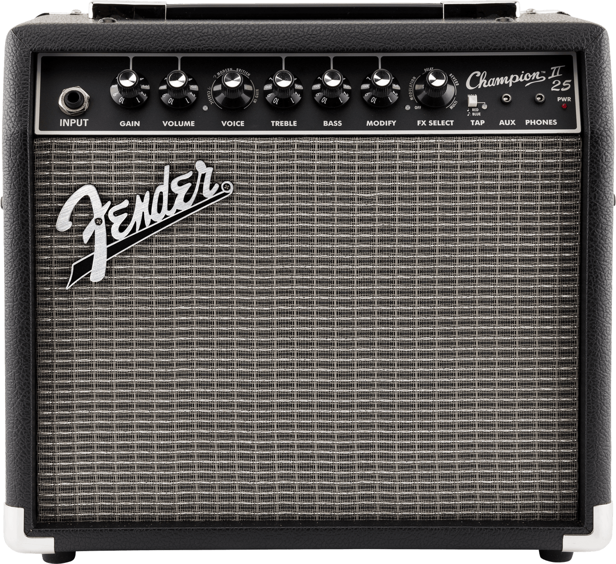 Fender Champion II 25 – Amplificador de guitarra 25 W, vista frontal, referencia 2330700000