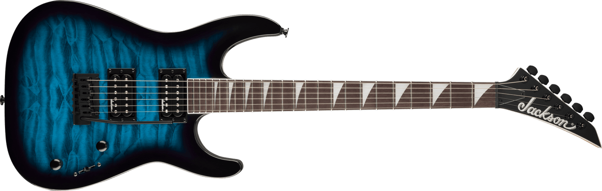 Jackson Dinky JS20 DKQ 2PT Transparent Blue, vista frontal, referencia 2910211586