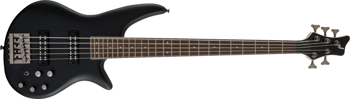 Jackson Spectra Bass JS3V Satin Black – Bajo de 5 cuerdas, vista frontal, referencia 2919005568