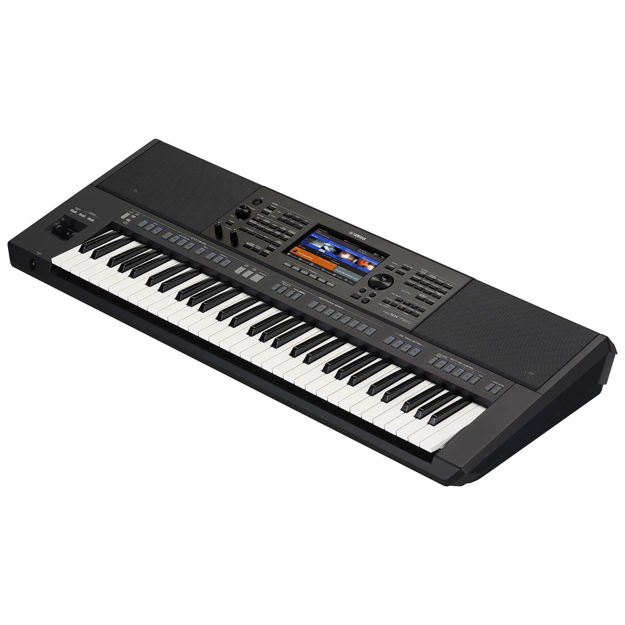Teclado Yamaha PSR-SX720 vista diagonal