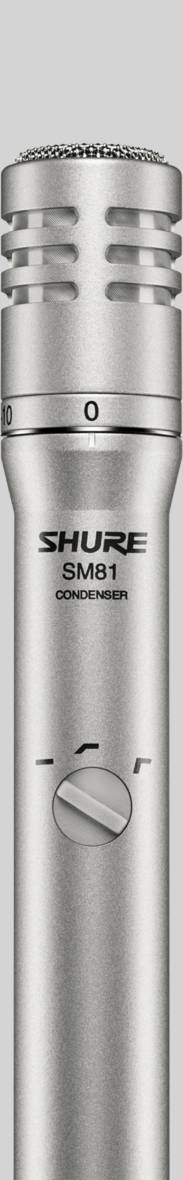 Shure SM-81 Micrófono de condensador cardioide