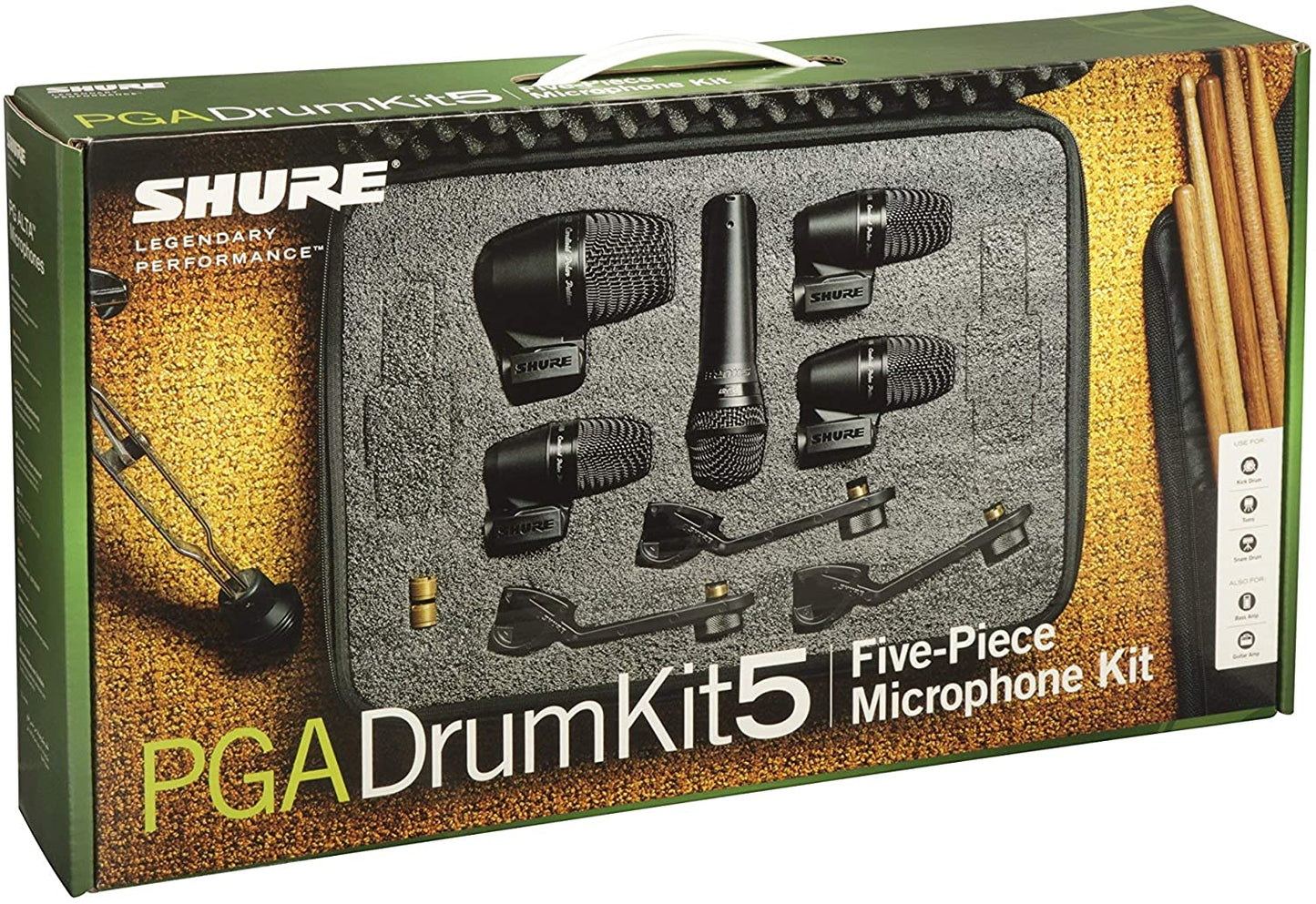 Shure PGADRUMKIT5 combo de micrófonos