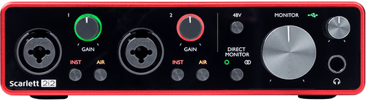 Focusrite Scarlette 2i2 interfaz 3ra generación